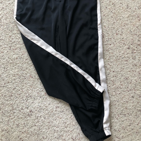 Satin Joggers With White Side Stripe - Picture 3 of 7